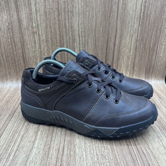 Mephisto Other - Mephisto Fabiano Hydro Protect Brown Leather Men’s Size 9.5 Lace Up‎ Sneakers